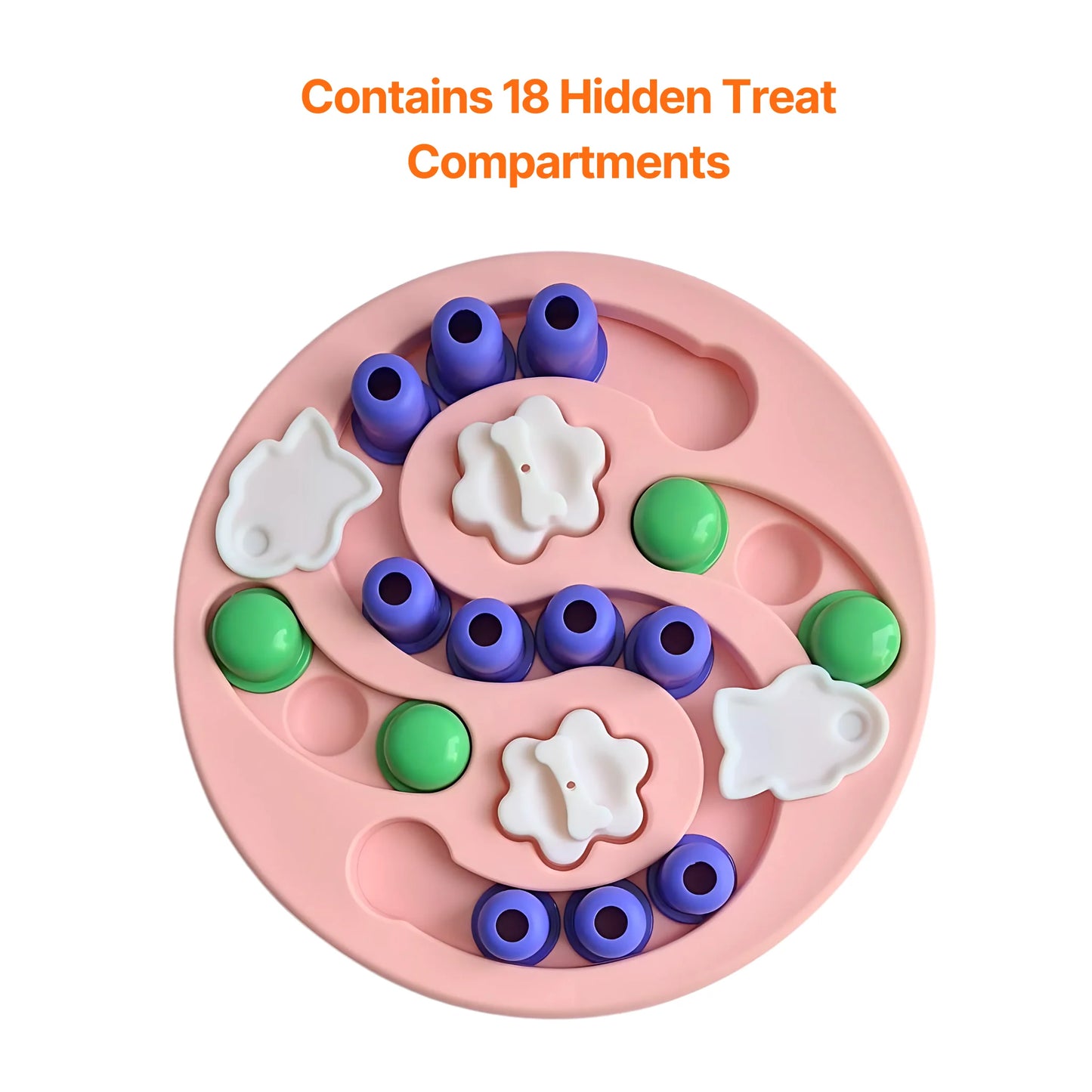 ENGAGE BUNDLE: Treat Puzzle & Lick Mat Bone with Spatula - Pink