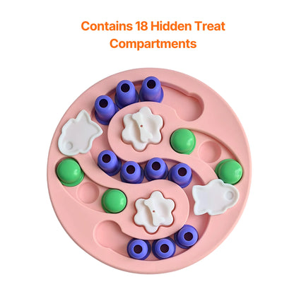 ENGAGE BUNDLE: Treat Puzzle & Lick Mat Bone with Spatula - Pink