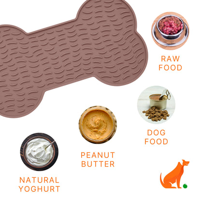 ENGAGE BUNDLE: Treat Puzzle & Lick Mat Bone with Spatula - Pink